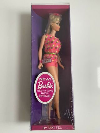 Vintage Barbie Twist N Turn Two Piece Swimsuit Blonde 1968 Nrfb