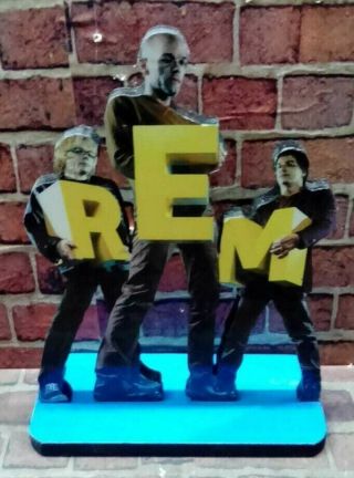R.  E.  M.  Display 8 " Standee Figure Statue Cutout Toy Standup Doll Decor Rem Cd Dvd