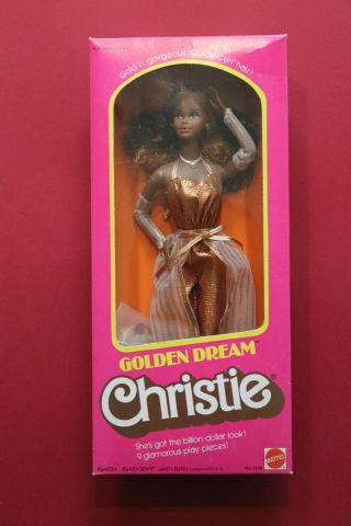Vintage Barbie Golden Dream Christie Aa Steffie 1980 Superstar Era Boxed