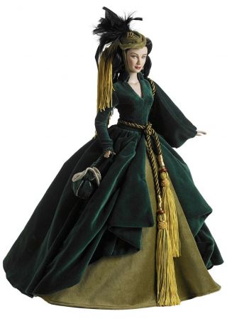 Scarlett O’hara 22 " Tonner Doll Gone With The Wind Velvet Dress
