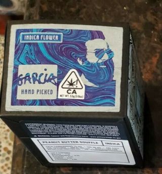 Jerry Garcia Handpicked Cannabis Grateful Dead Art Packaging Indica 1/8th Jar