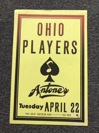 Ohio Players Concert Poster.  Antone 