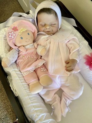 Reborn Full Body Silicone 20” Baby Girl Doll Authentic Sleeping Andrea
