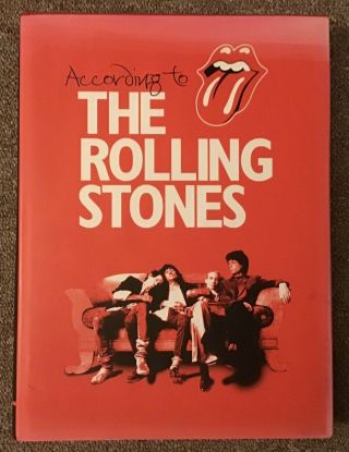 According To The Rolling Stones,  2003 Hardcover,  Plate - Signed Autographs.