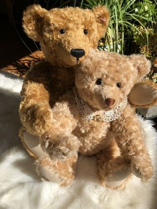 Steiff Appolonia 2004 & Maximilian 2003 Teddy Bears Couple,  Button In Ear,