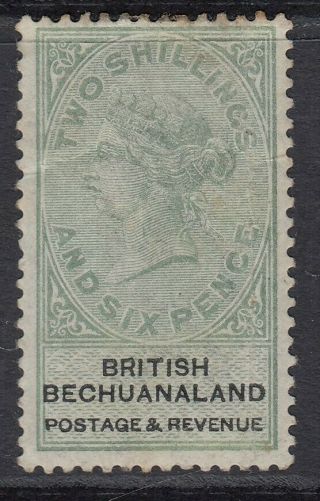 Sg 17 Bechuanaland 1888.  2/6 Green & Black.  Mounted Cat £80