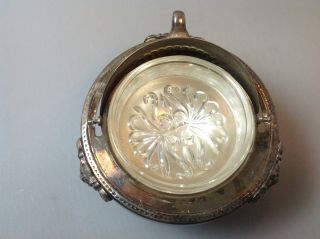 Amy Rogers silver plated lion foot domed butter or cheese dish 3