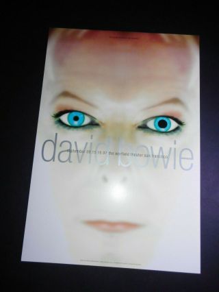 David Bowie Concert Poster Warfield,  S.  F.  Cal.  9/15/97 Bgp 176