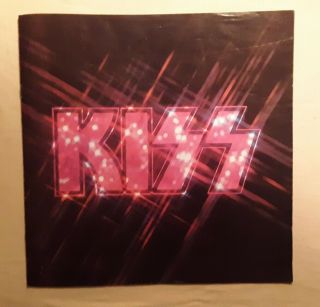 Kiss Alive Vintage Album Insert Poster Booklet 1975 - 76