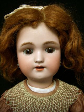 Cabinet Size - 18 " Antique German Bisque Head Handwerck /halbig Doll - Sleep Eyes