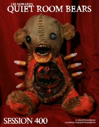Quiet Room Bears - Sam From Trick R Treat Inspired - One Of A Kind Horror Teddy