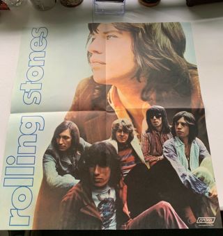 Rolling Stones 1969 Let It Bleed Album Insert Poster In Great Shape
