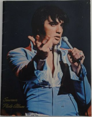 Elvis Presley Souvenir Photo Album Folder 1970 Rca Concert Tour