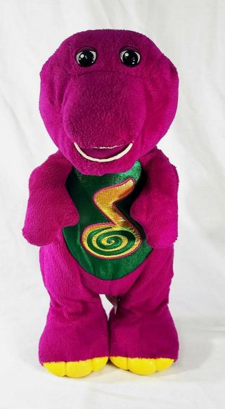 2002 Mattel Dino Dance Barney The Dinosaur Animated Singing Dancing Testd
