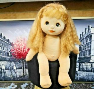 Mattel My Child Doll Strawberry Blonde Crimp With Brown Eyes & Peach Makeup 1985