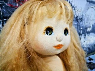 Mattel My Child Doll Strawberry Blonde Crimp With Brown Eyes & Peach Makeup 1985 3