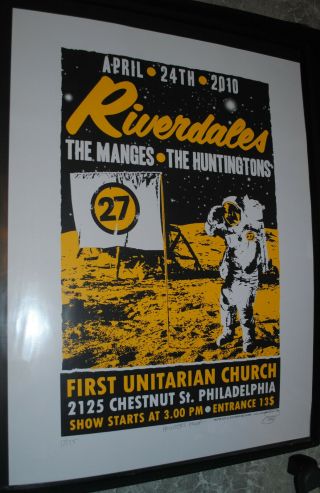 Riverdales Philadelphia 2010 Concert Poster Rare Astronaut Art Print