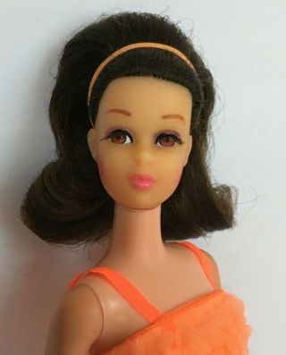 1971 Brunette No Bangs Francie In Snooze News Vintage Barbie