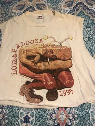 Loolapalooza Shirt X - L 1995.  Heavily Modified.  Still A Classic From A Great Sho