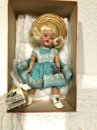 Vogue Ginny 1951 Wavette Doll 80 Teal Blue Dress