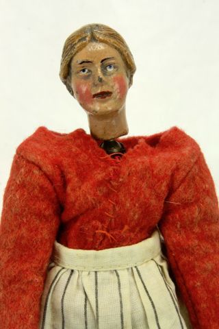 Antique Vintage Swiss Bucherer Jointed Metal Character Doll ca1920 5