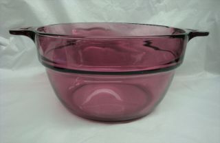 Corning Ware Visions Purple Double Boiler Insert Top With Lid