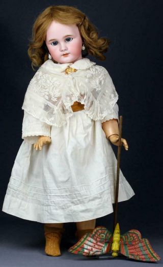 23 " Dreamy Angel - Face Bébé Jumeau Marked Antique French Bisque Head Doll Ruby519