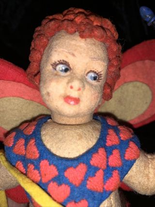 Lovely Well Loved Antique Lenci Cupid Doll 7” Adorable 3
