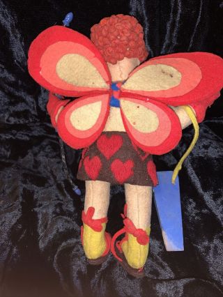 Lovely Well Loved Antique Lenci Cupid Doll 7” Adorable 6