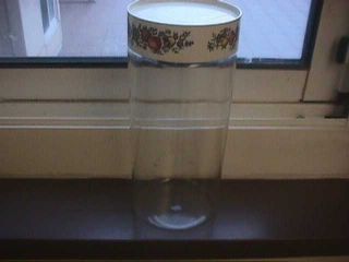 Vintage Pyrex Glass Spice Of Life Tall Canister 11 "