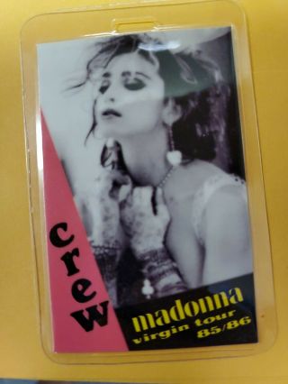 Madonna Like A Virgin Backstage Pass 1985 Concert Tour Crew Great Gift