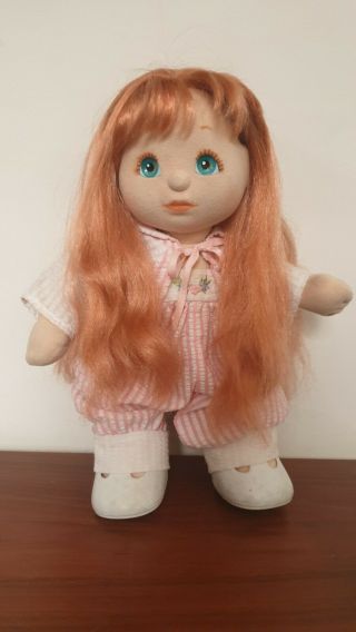 Mattel My Child Vintage Doll 1987 Ul Ultra Long Red Hair Aqua Eyes