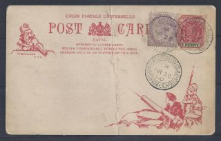South Africa 1900 Boer War Illustrated Postcard With British Army Fpo Cancels