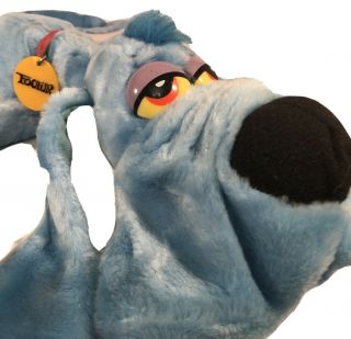 1984 Dakin 20 " Plush Foofur Cartoon Dog Blue Stuffed Animal Toy Phil Mendez Vtg
