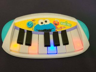 2010 Hasbro Sesame Street ELMO LET ' S ROCK White Piano Keyboard Musical Toy 2