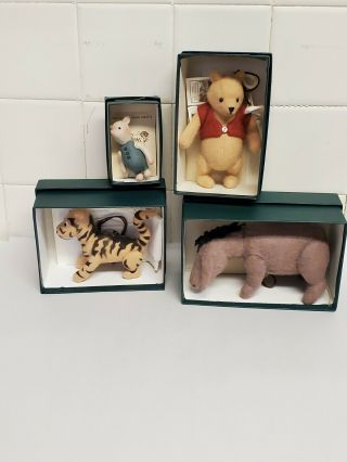 R John Wright Pocket Pooh,  Eeyore Tiger & Piglet Winnie - The - Pooh W/ Box