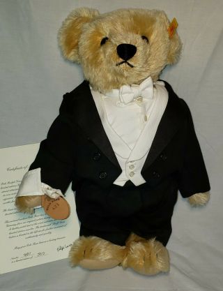Vintage Ralph Lauren Polo Teddy Bear By Steiff Martini Bear 17 " Tag