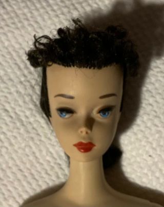 Vintage Barbie 3 Brunette Ponytail - Brown Eyeshadow All