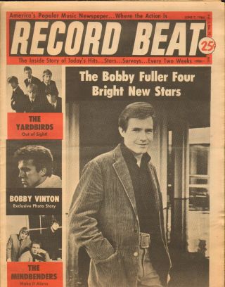 Record Beat Paper - June 71966 Bobby Fuller - - - - - 1