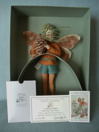 2010 R.  John Wright The Pine Tree Fairy Doll Flower Fairies Series 55/250 Mib