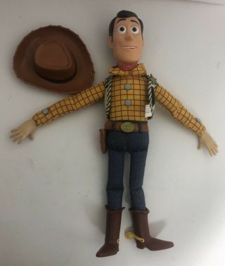Toy Story Woody With Hat Pull String Talking 15 " Large Doll Disney Pixar