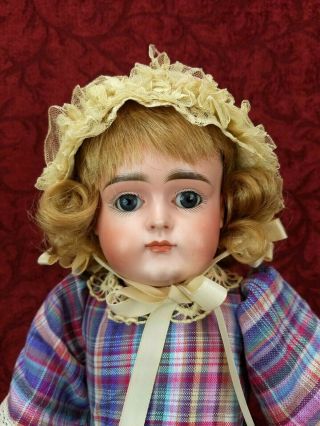 Antique German Bisque Head Kestner Doll Closed Mouth Marked Kestner Body 19 Inch