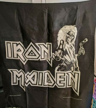 Rare Iron Maiden 1985 Wall Tapestry Poster Eddie Killers