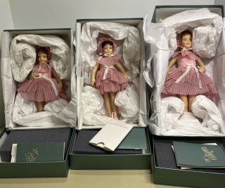 R John Wright Lullaby League Wizard Of Oz Dolls - First In Series Set Of 3 Nib
