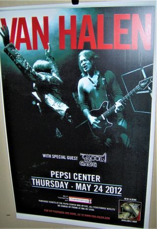 Van Halen In Concert Show Poster Rp May 24th 2012 David Lee Roth Very Cool