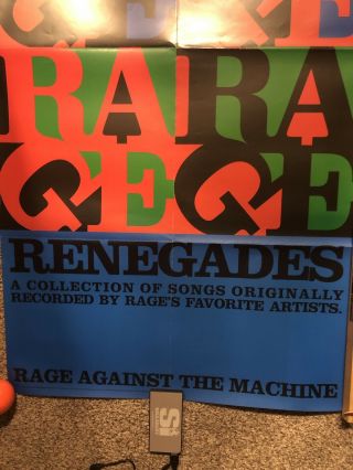 RAGE AGAINST THE MACHINE RENEGADES PROMO POSTER 24X36 3