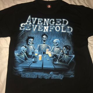 Avenged Sevenfold " Welcome To The Family " Large T - Shirt