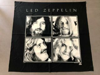 Led Zeppelin Rare Fabric Poster Myth Gem Ltd 1994 Large 45 " X 42 "
