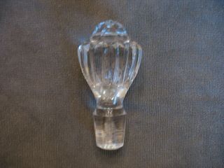 Large Vintage Waterford (?) Crystal Decanter Stopper Only No Box