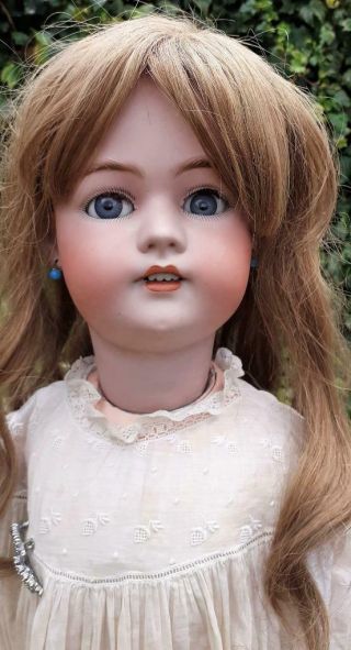 Large Antique Simon Halbig 1078 Fine Bisque Head Character Child Doll 30 